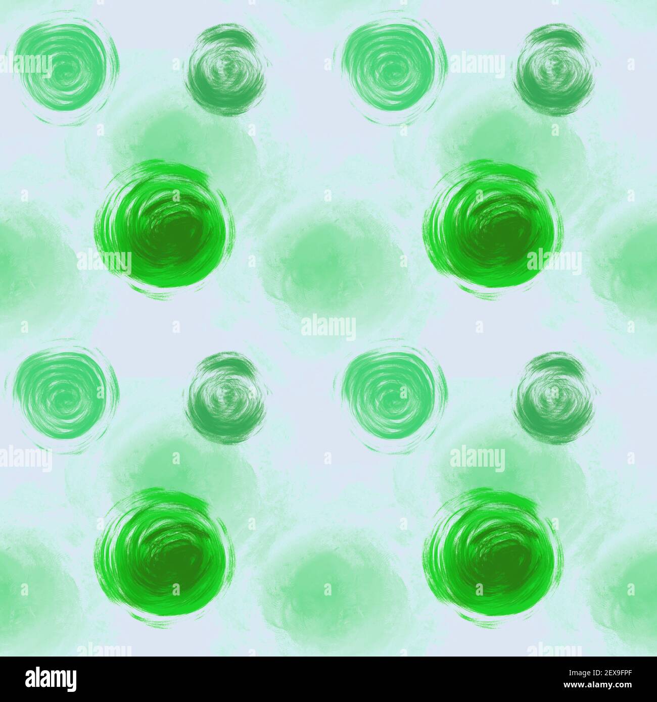 Abstract seamless pattern with circle of green on a light Stock Photo ...