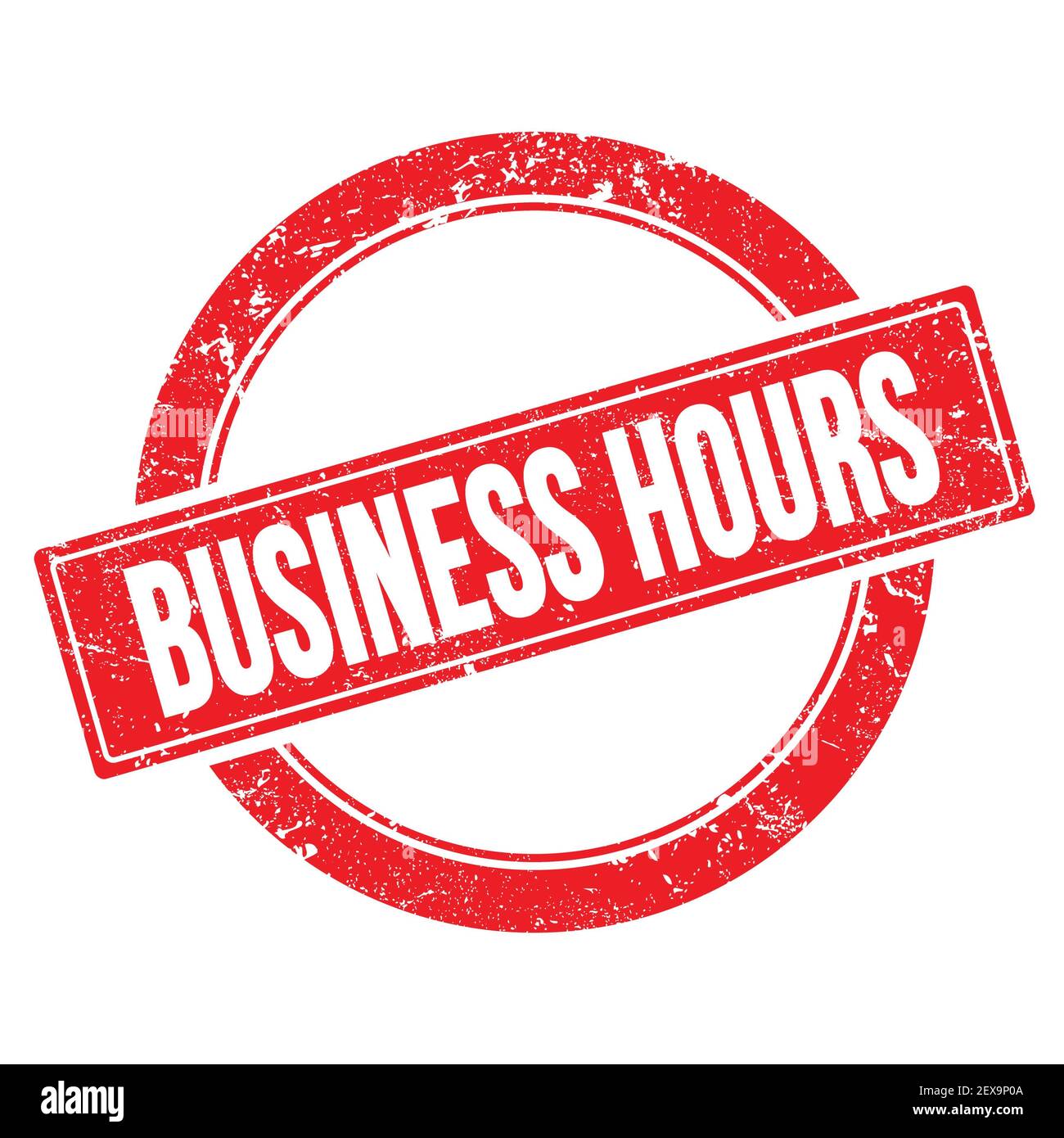 BUSINESS HOURS text on red grungy round vintage stamp Stock Photo Alamy