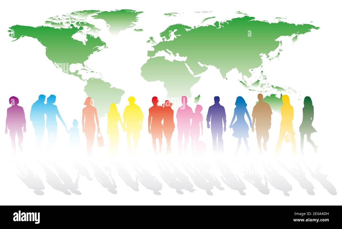 World map silhouette clipart hi-res stock photography and images - Alamy