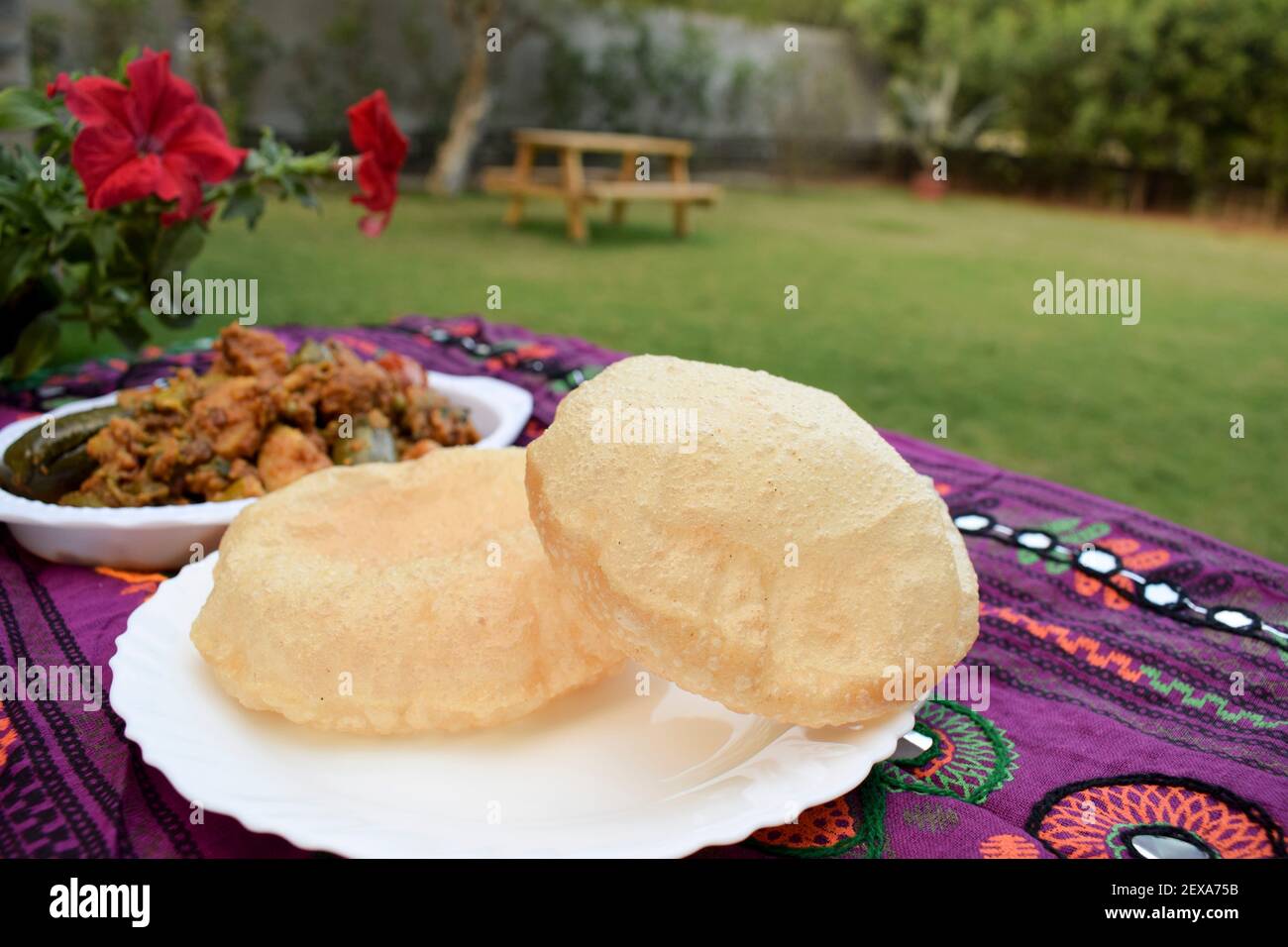 Food authenthic indiand village style gujarati dish surti undhiyu