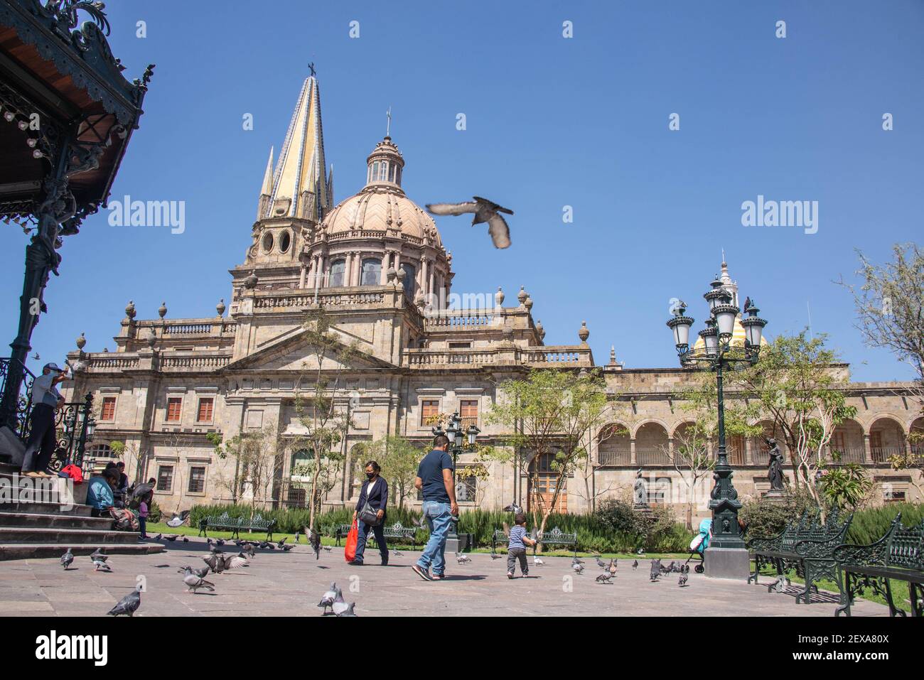 The beautiful Guadalajara Cathedral in the historic center, Guadalajara