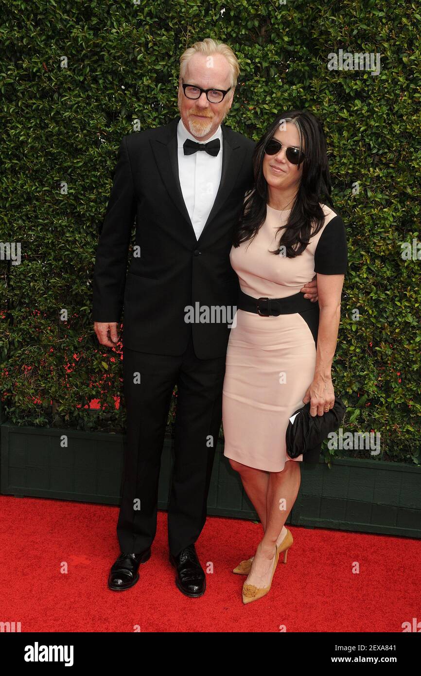 12 September 2015 - Los Angeles, California - Adam Savage, Julia Ward. 2015  Creative Arts Emmy Awards - Arrivals