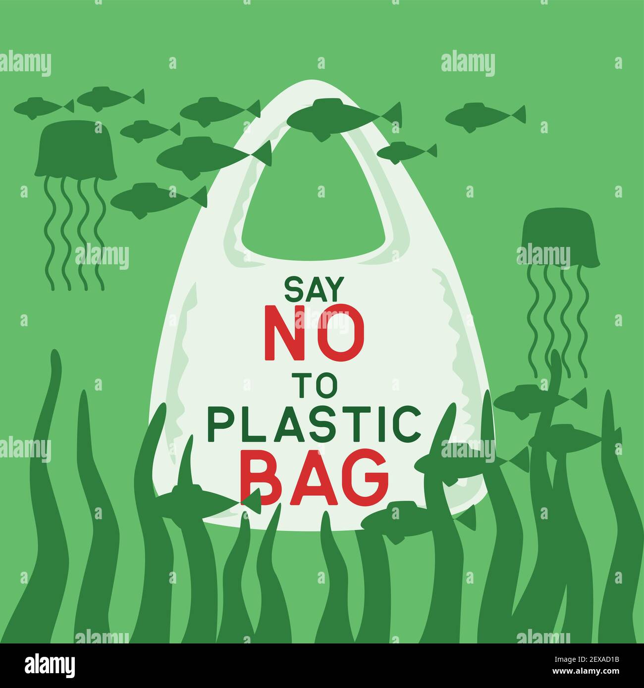 No plastic bag use poster – India NCC