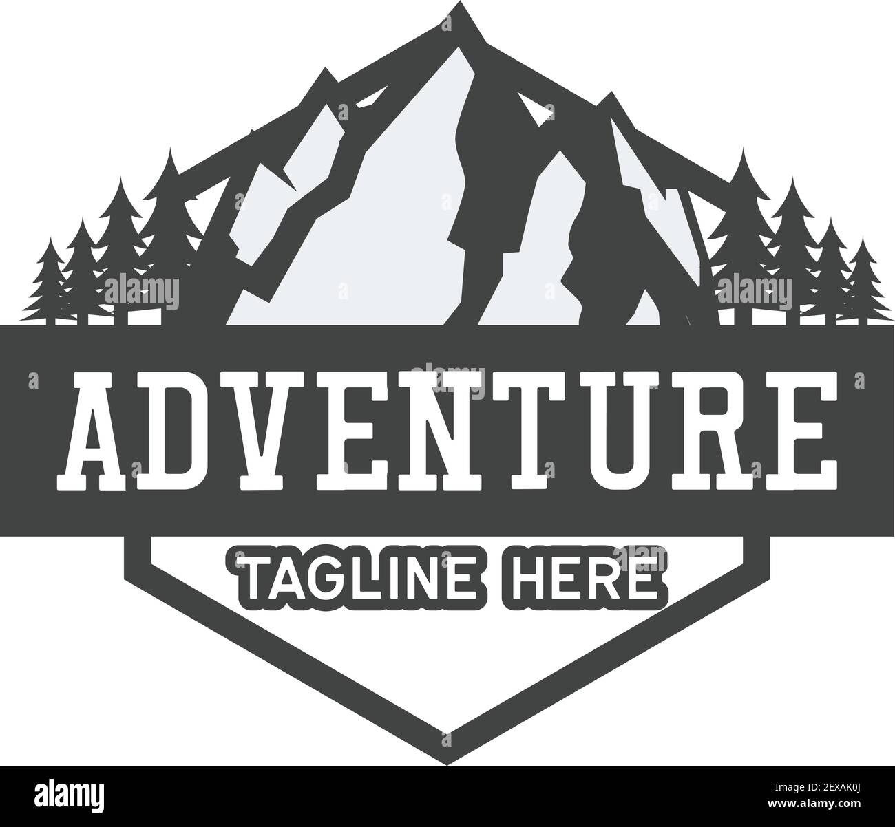 adventure logo with text space for your slogan / tag line isolated on ...