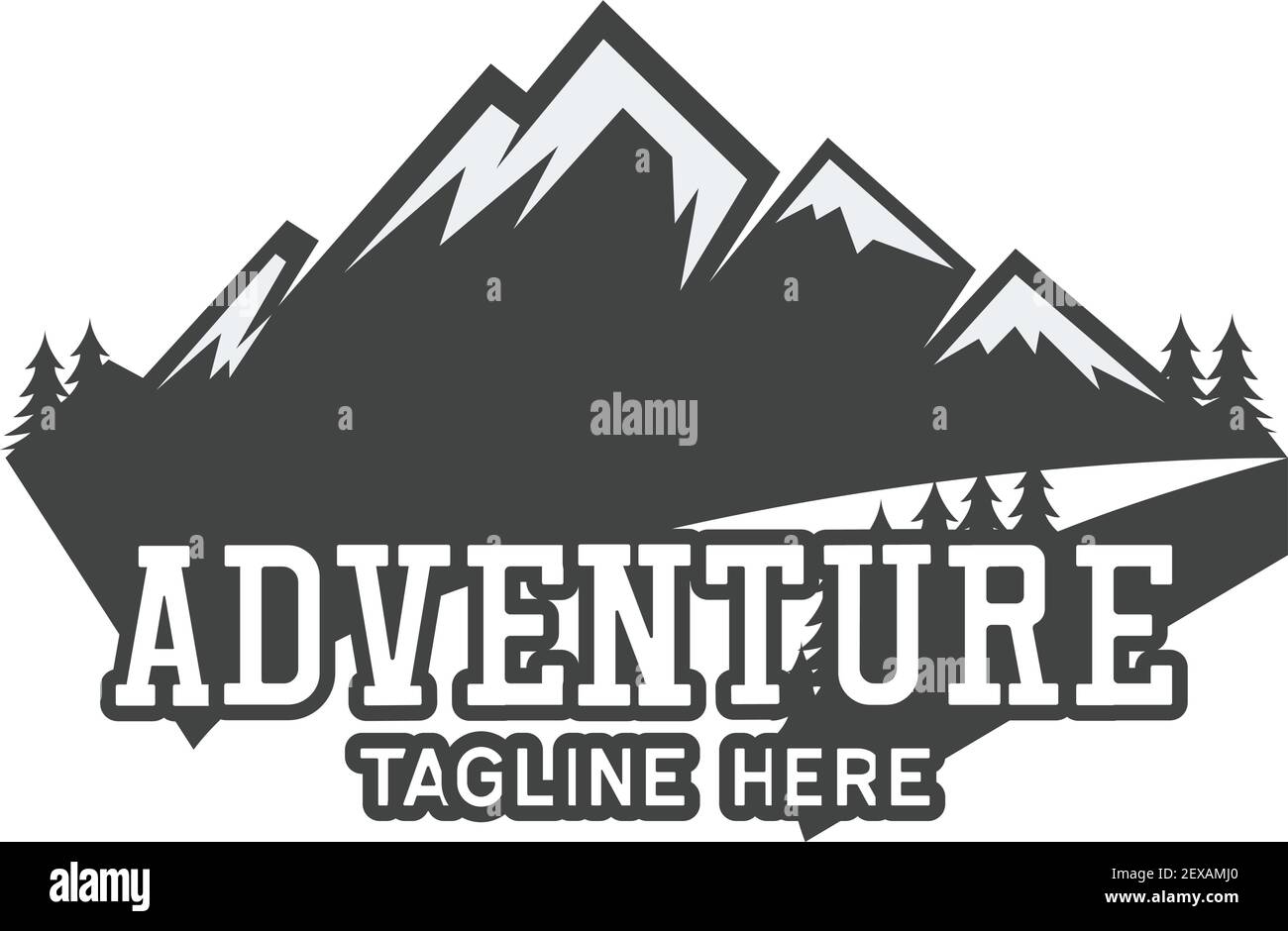 adventure logo with text space for your slogan / tag line isolated on ...