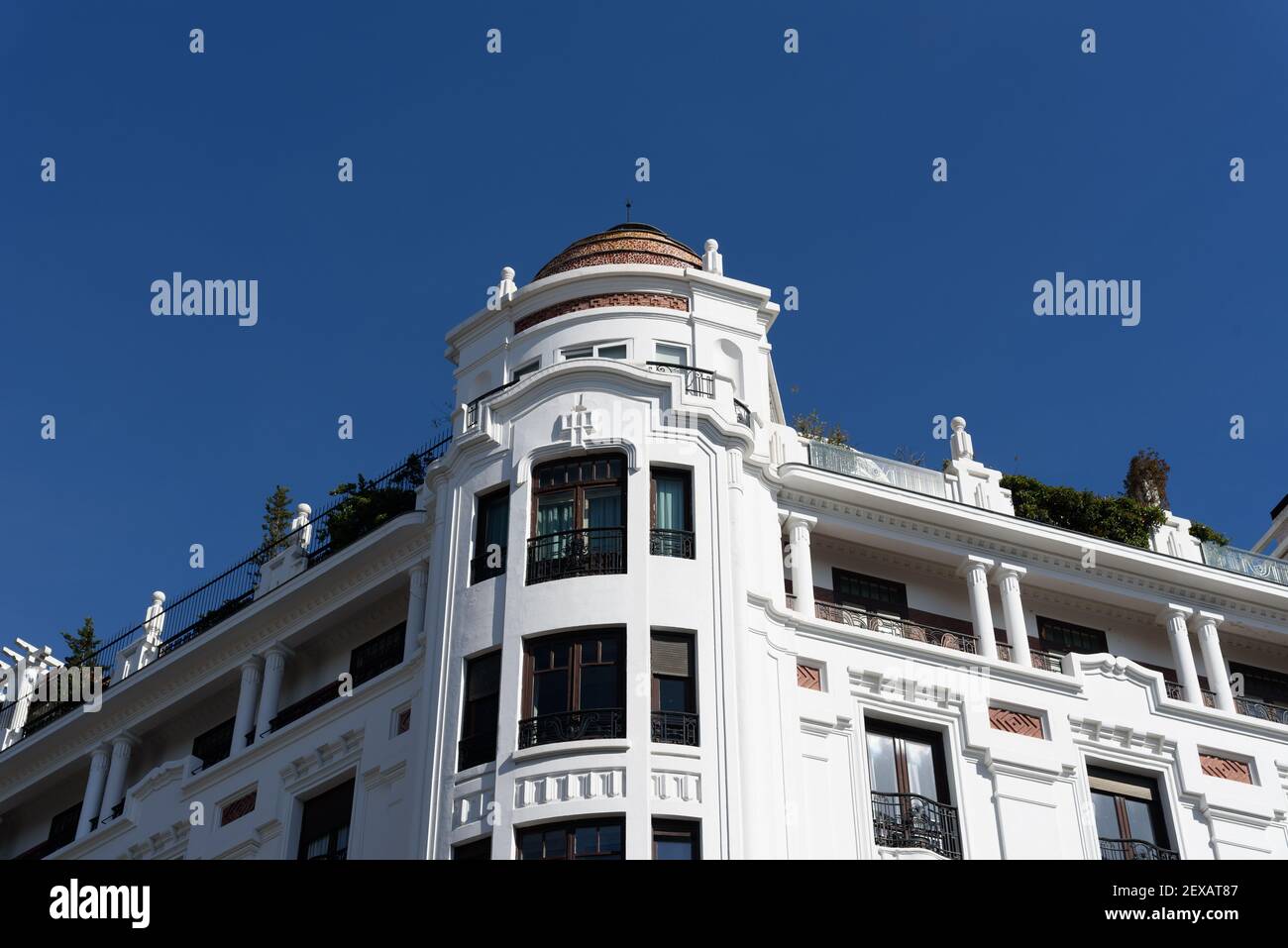 Image showcasing Old luxury residential building in historic centre of Madrid. Concept ...