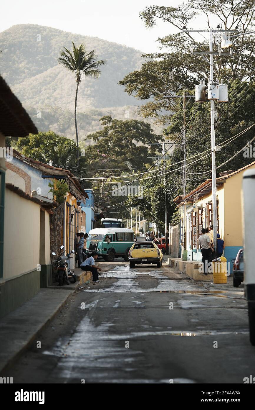 The village of choroni on the caribbean coast in Venezuela. Stock Photo