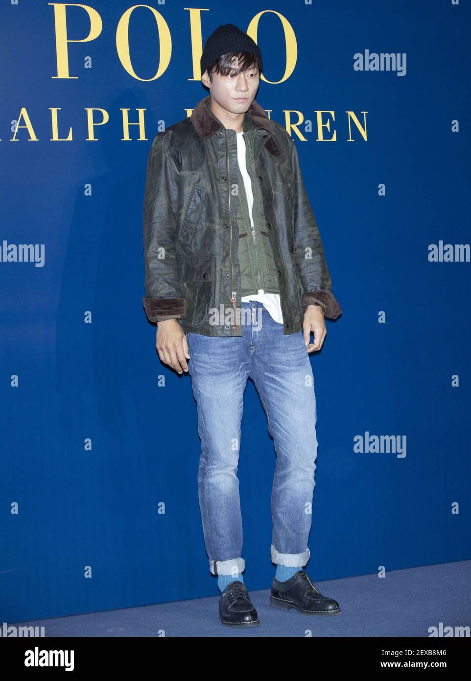 22 September 2015 - Seoul, South Korea : South Korean actor Lee Chun-hee,  attends a photo call for the Ralph Lauren fashion brand 'POLO' free  standing store opening ceremony in Seoul, South