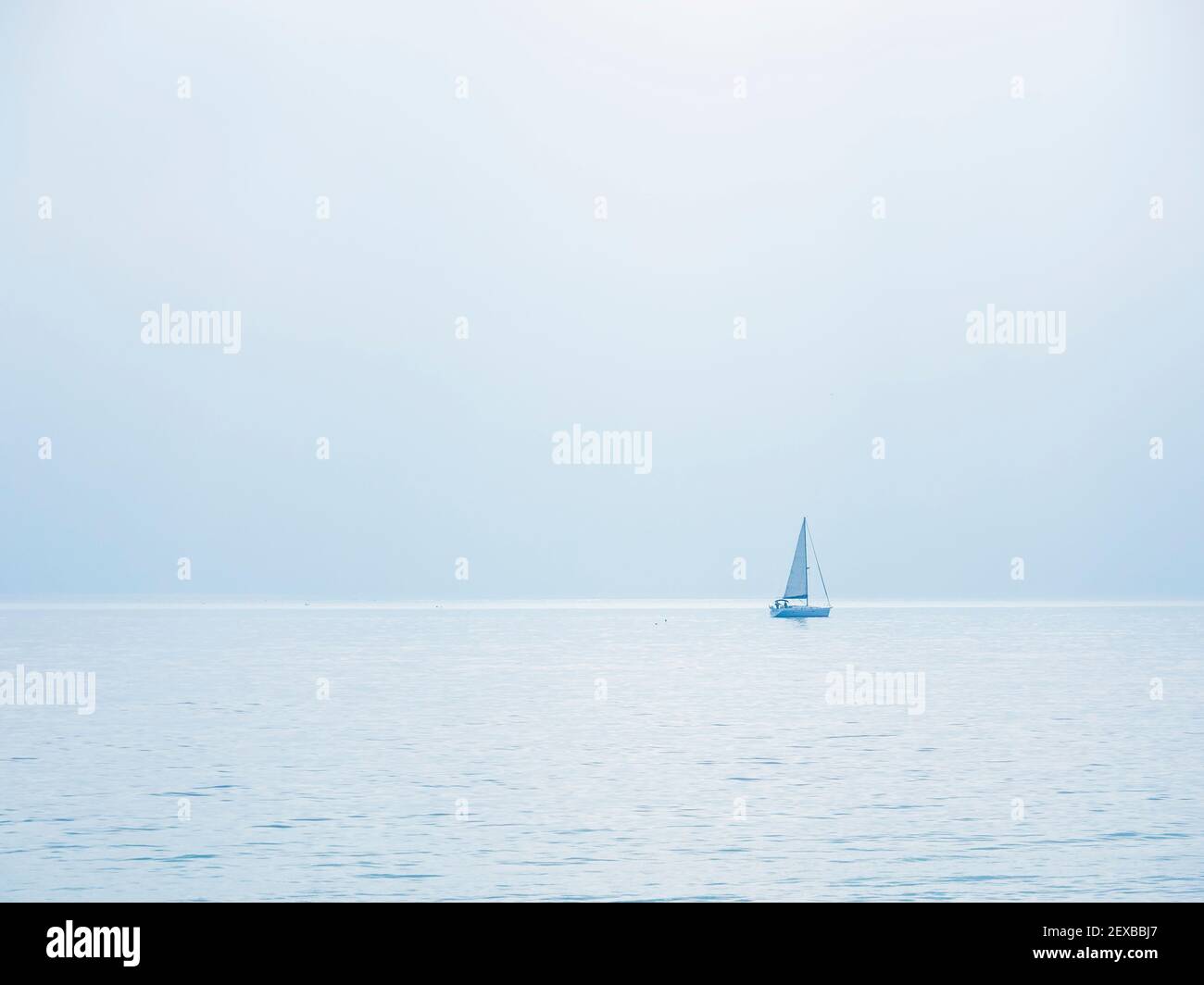 Vessel sailing in a calm sea Stock Photo Alamy