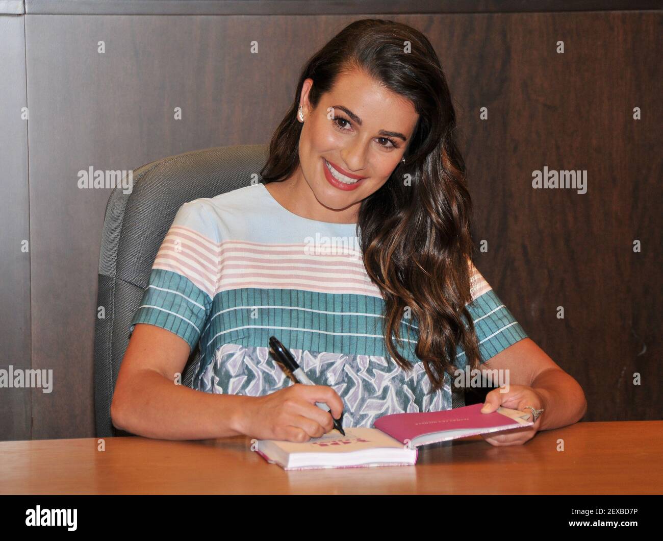 Lea Michele at her Lea Michele Book Signing held at the Barnes