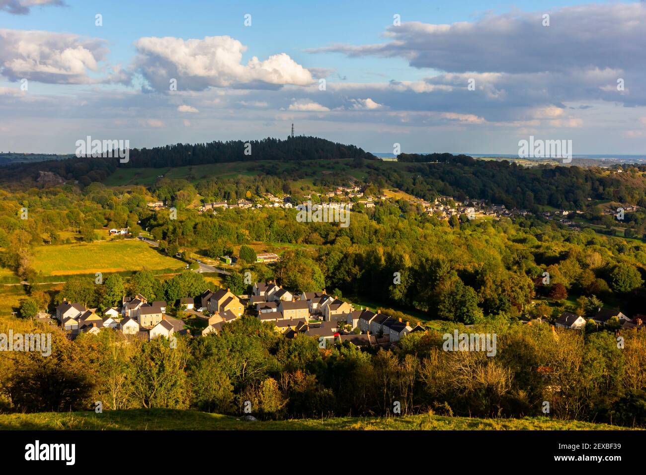 New houses seen from Middleton Moor near Middleton by Wirksworth close to the High Peak Trail in