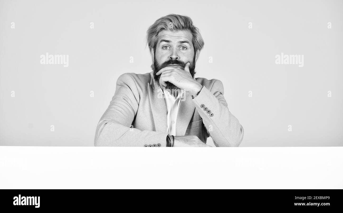 Commercial Banner Portrait Of Businessman Copy Space Business Man