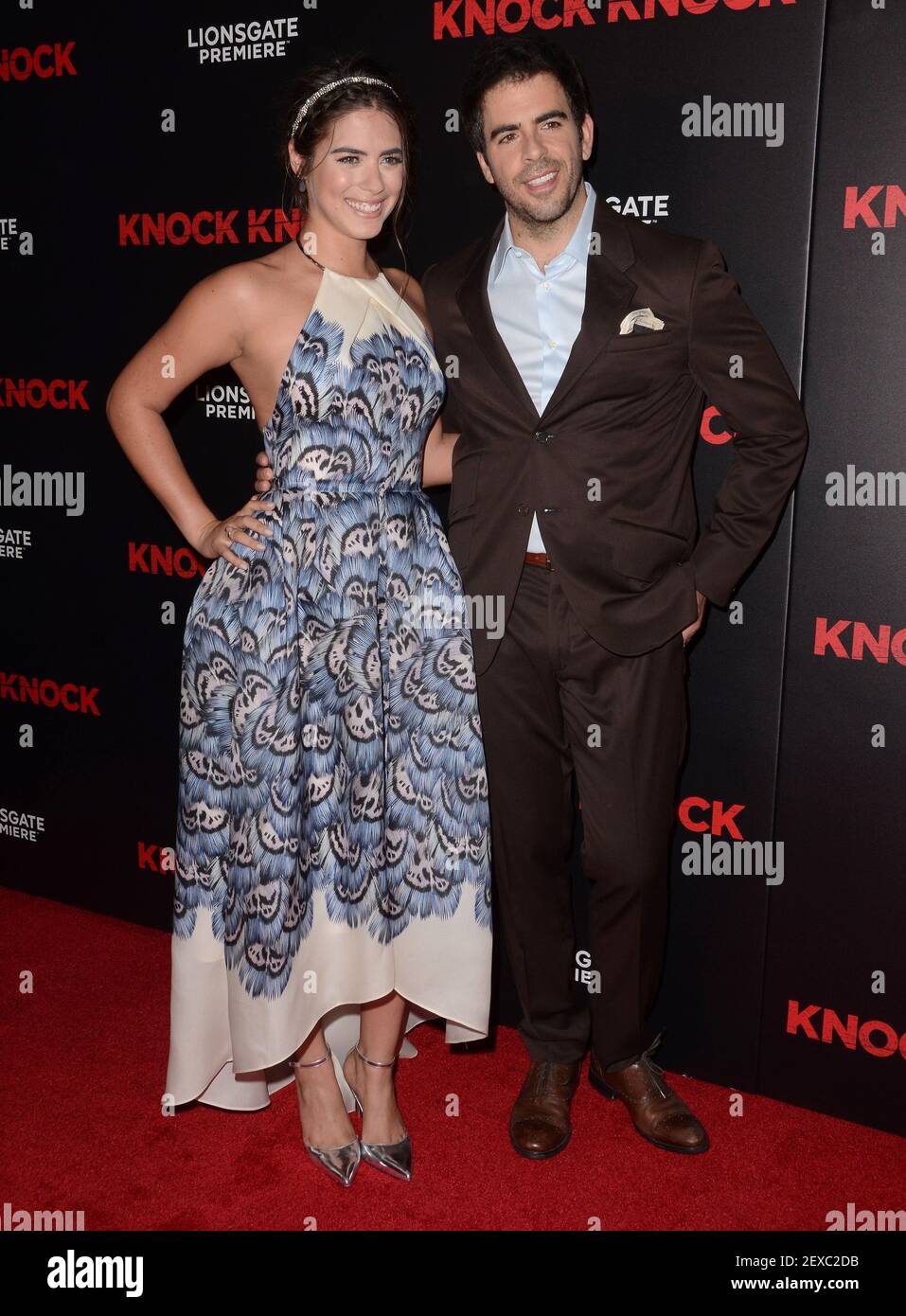 07 October 2015 - Hollywood, California - Lorenza Izzo, Eli Roth ...