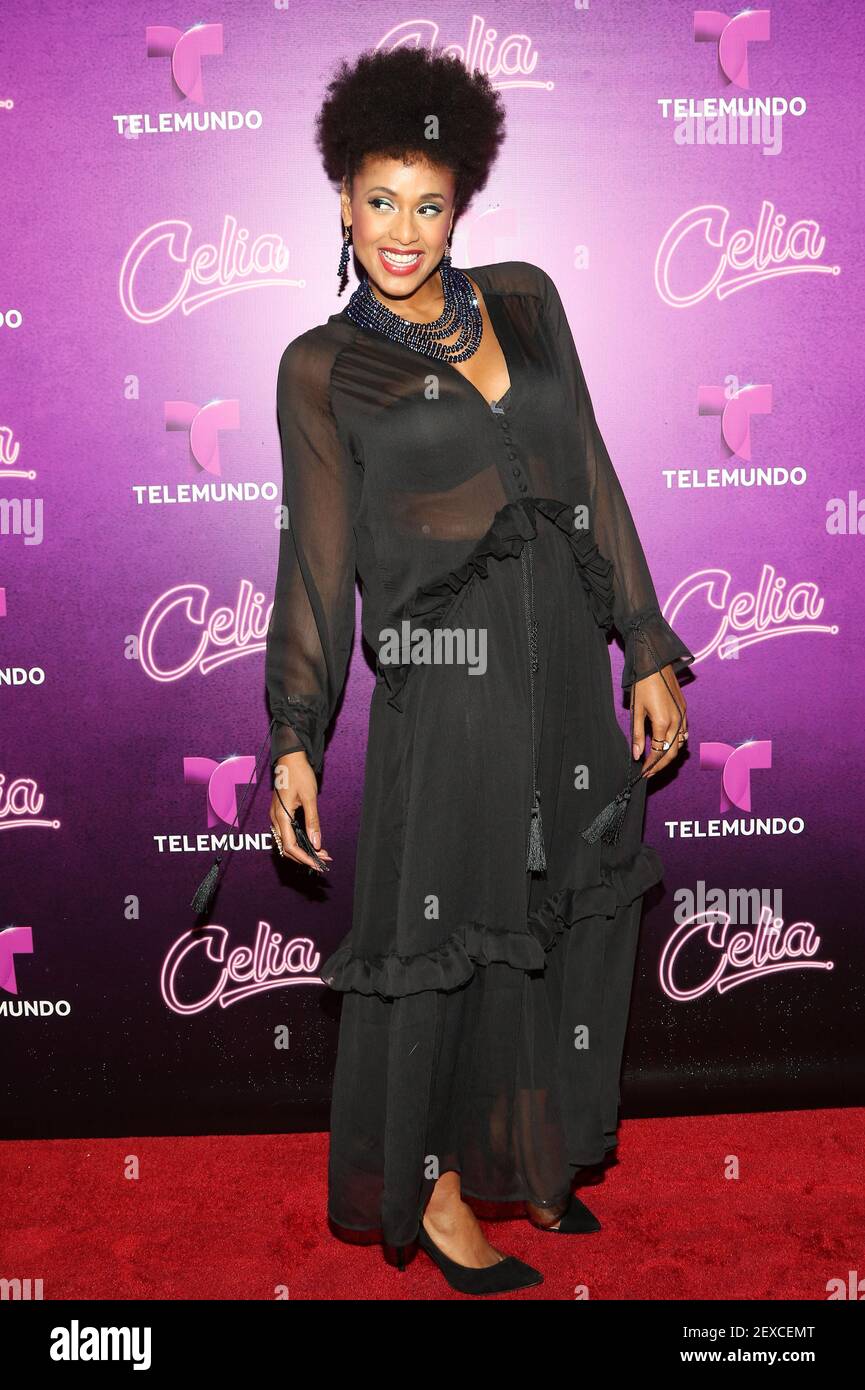 MIAMI,Fl Oct 13 Actress singer Jeimy Osorio arrives at Telemundo's