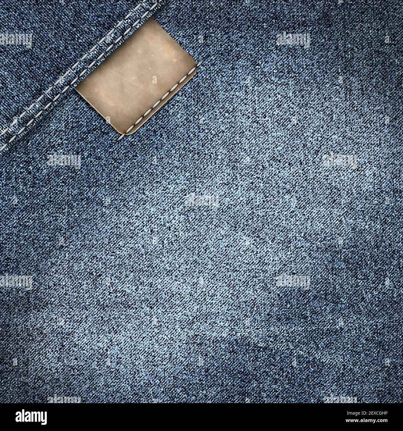 Denim jeans label background Stock Photo - Alamy