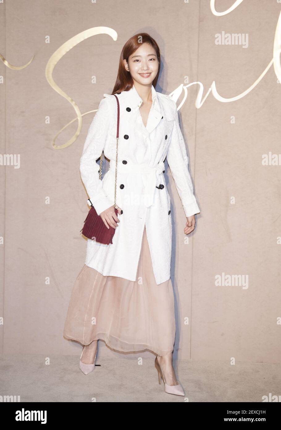 15 October 2015 - Seoul, South Korea : South Korean actress Kim Go-eun,  attends the photo call for British luxury fashion brand 'Burberry' flagship  store opening ceremony in Seoul, South Korea on