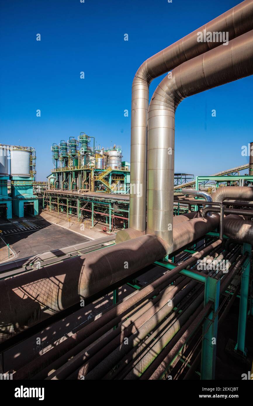 Biofuels production facility in Brazil Stock Photo
