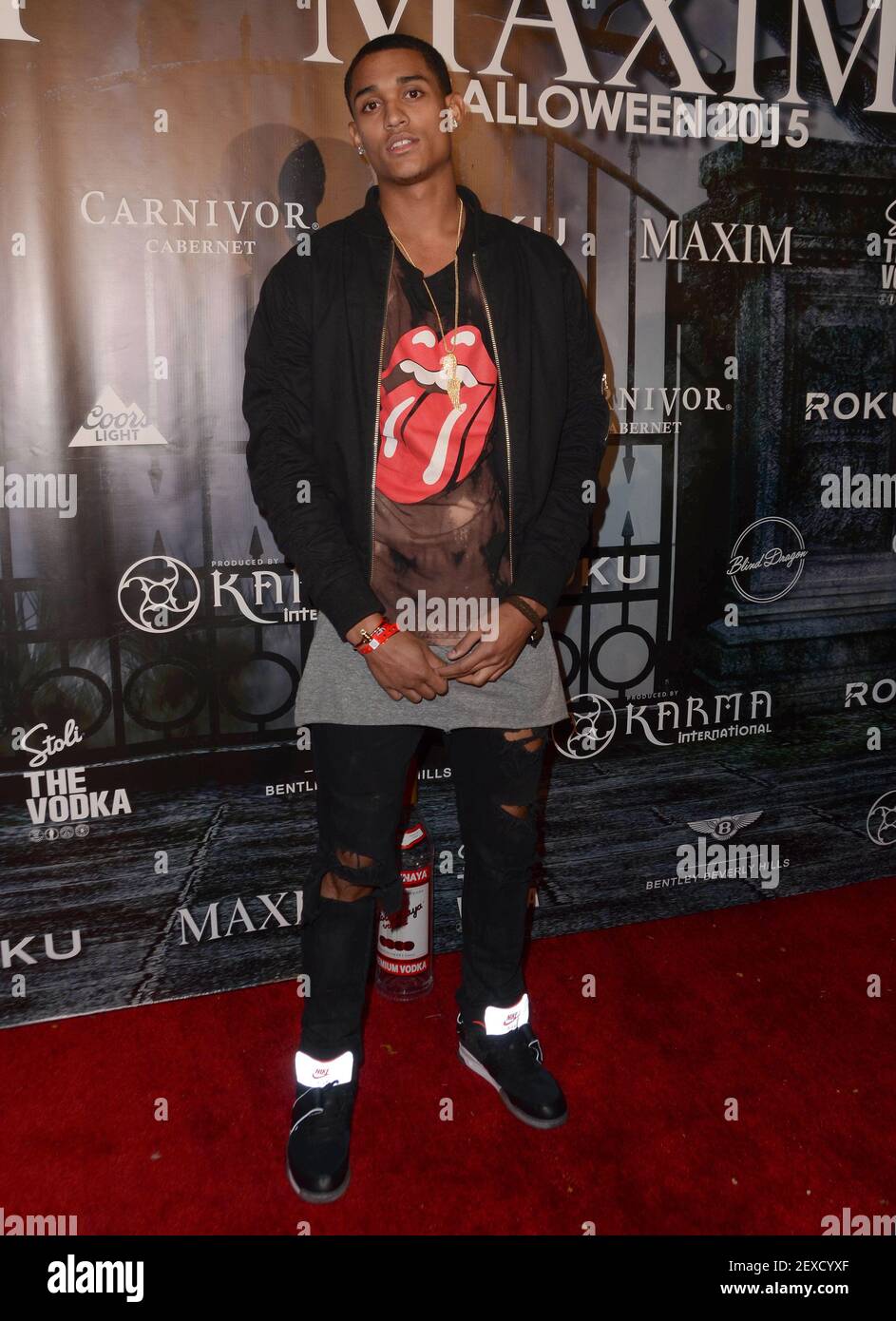 23 October - Beverly Hills, Ca - Jordan Clarkson. Arrivals for MAXIM  Magazine's Official Halloween Party held at