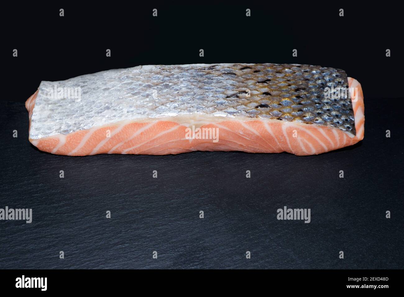 Raw salmon Stock Photo