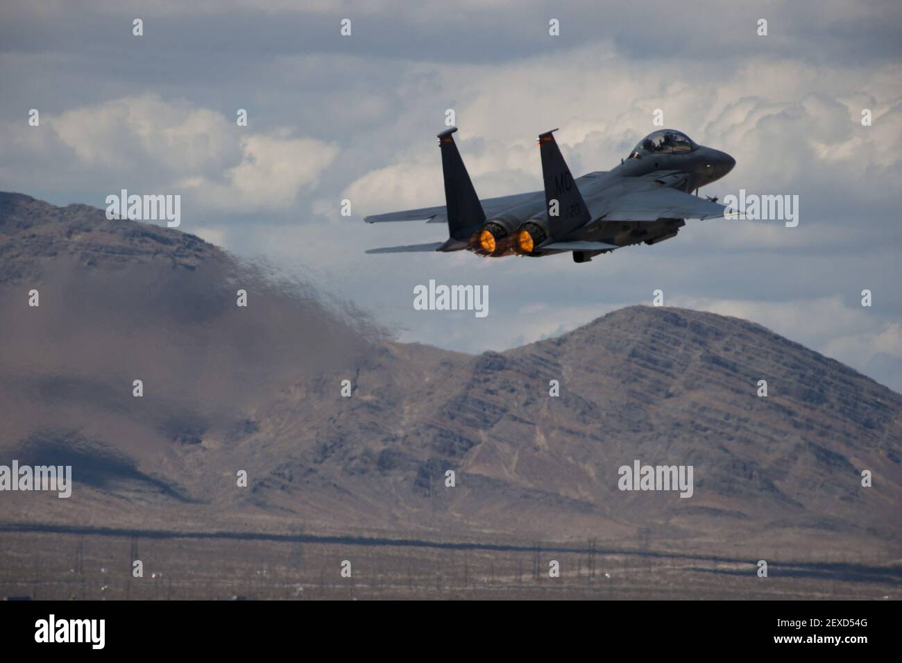 An F 15e Strike Eagle Assigned To The 3th Fighter Squadron Takes Off During Red Flag 15 3 At Nellis Air Force Base Nev July 21 15 Aircraft And Personnel Deploy To Nellis Afb