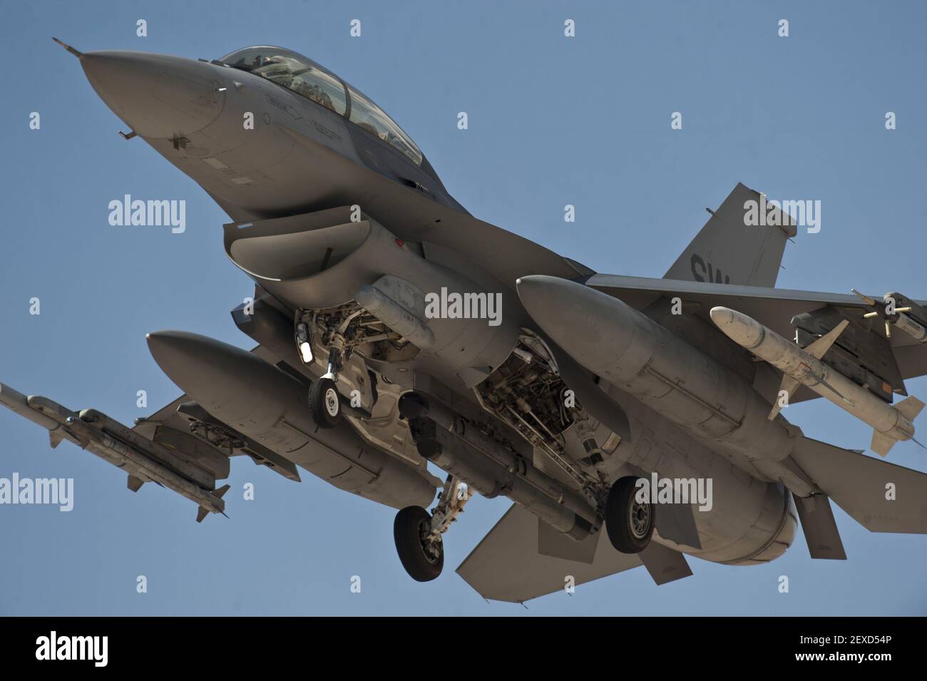 An F 16 Fighting Falcon Assigned To The 55th Fighter Squadron Flies During A Red Flag 15 3 Sortie At Nellis Air Force Base Nev July 17 15 Red Flag Provides A Series Of