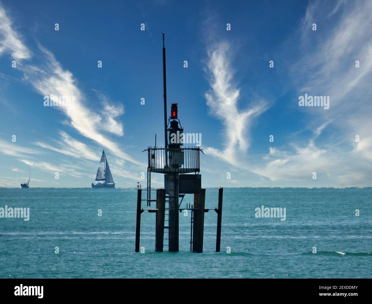 A lighthouse in ake Constance, Germany Stock Photo Alamy
