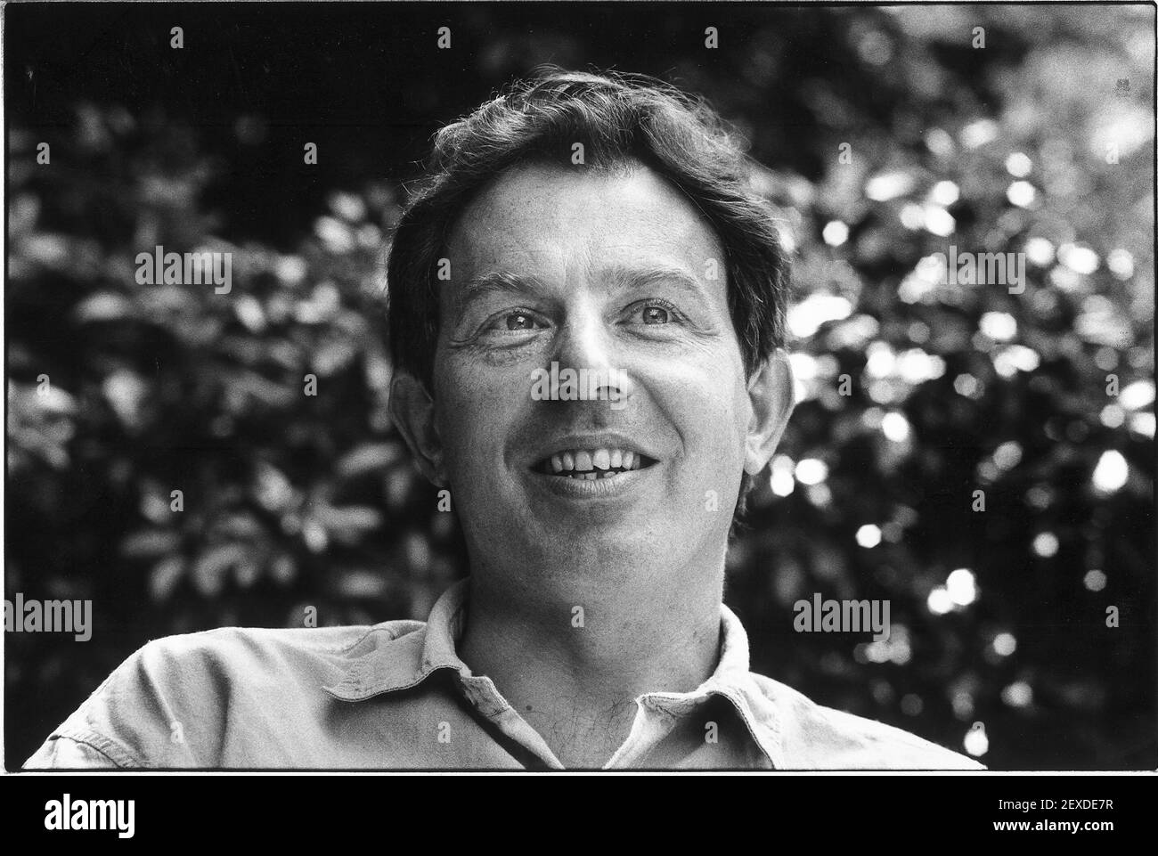 Labour party tony blair Black and White Stock Photos & Images - Alamy