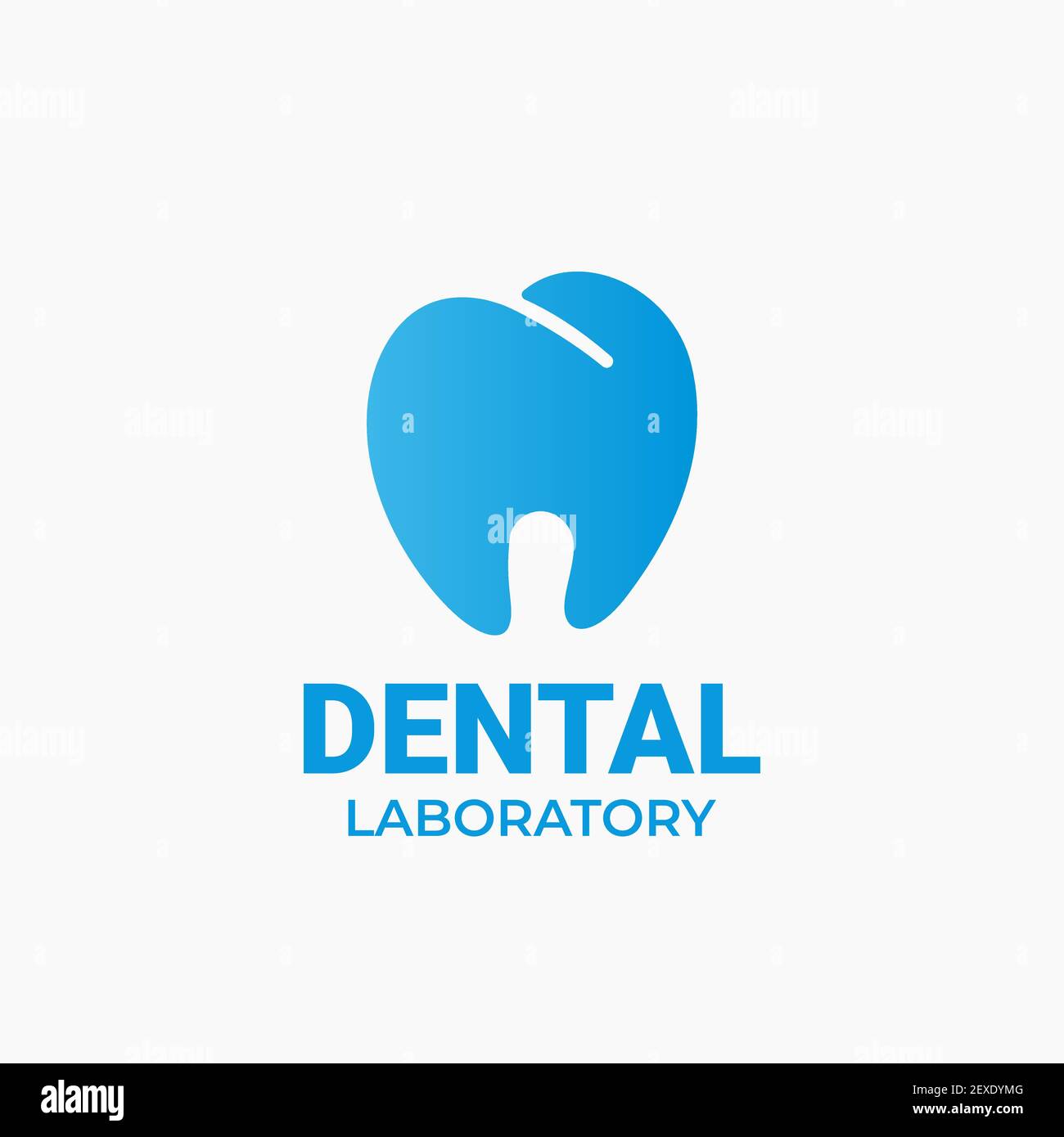 Dental laboratory logo isolated on white background Stock Vector Image