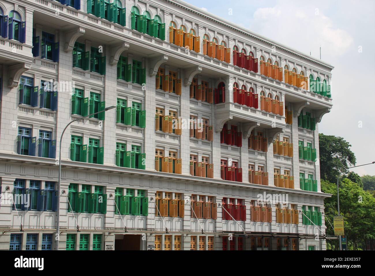 mica building in singapore Stock Photo