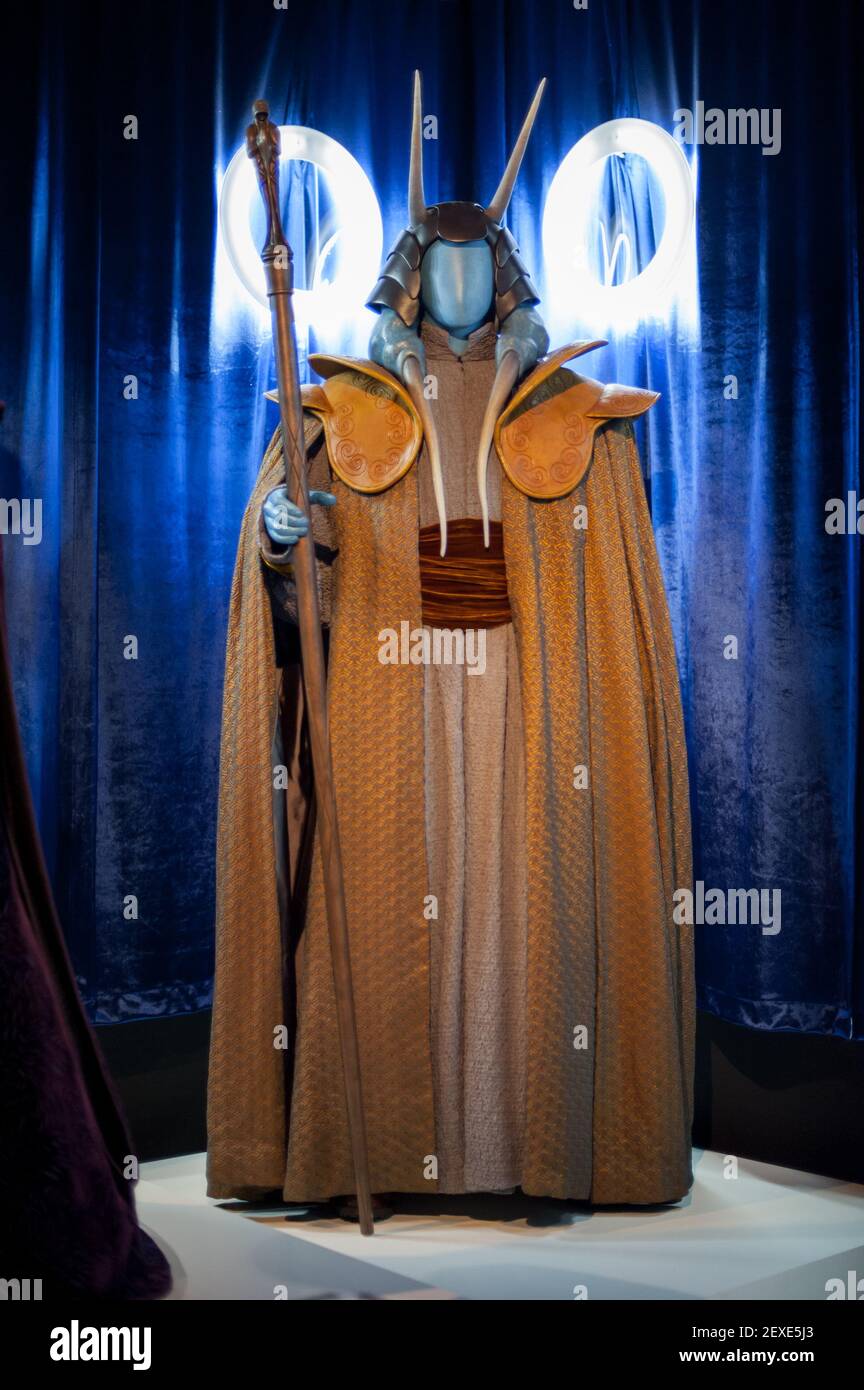 Mas Amedda Senate Robe from Revenge of the Sith. Star Wars and the Power of  Costume: The Exhibition at Discovery Times Square in New York City on  November 13, 2015. The exhibition