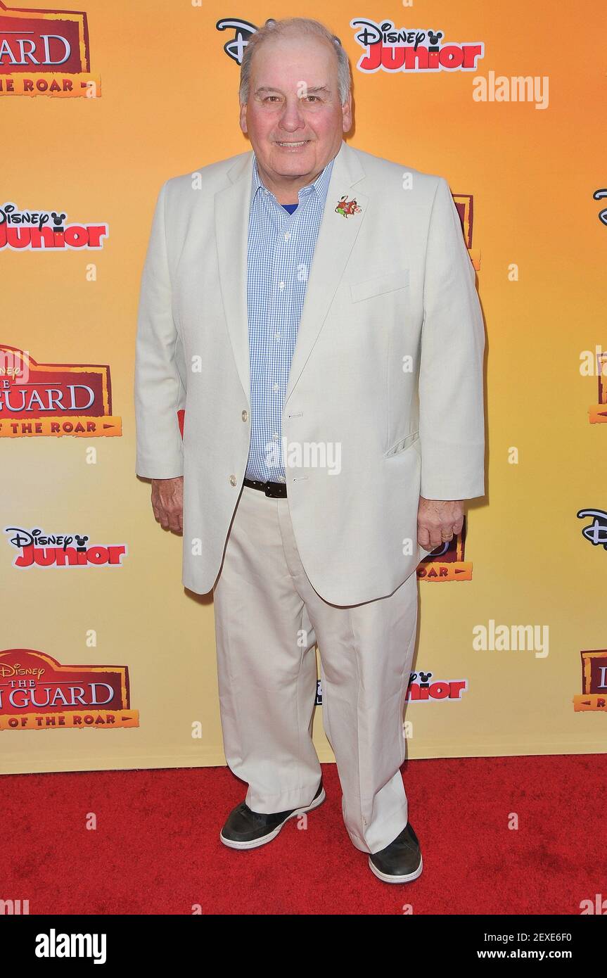 Voice of Pumbaa, Ernie Sabella arrives at Disney's "The Lion Guard