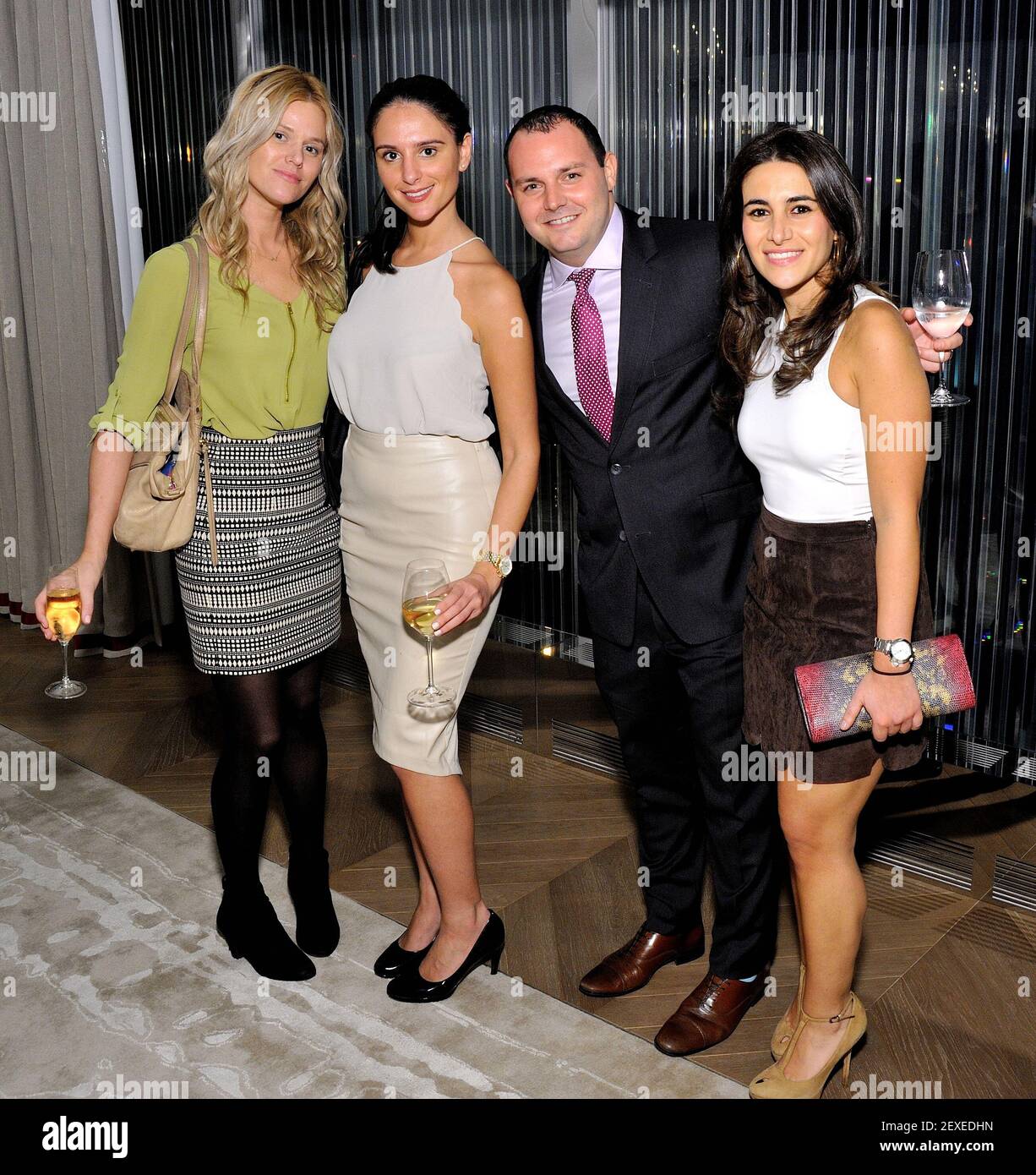 LR Kelly Morris, Jenny Durkovic, Ross Fox and Nicki Chadi attend The