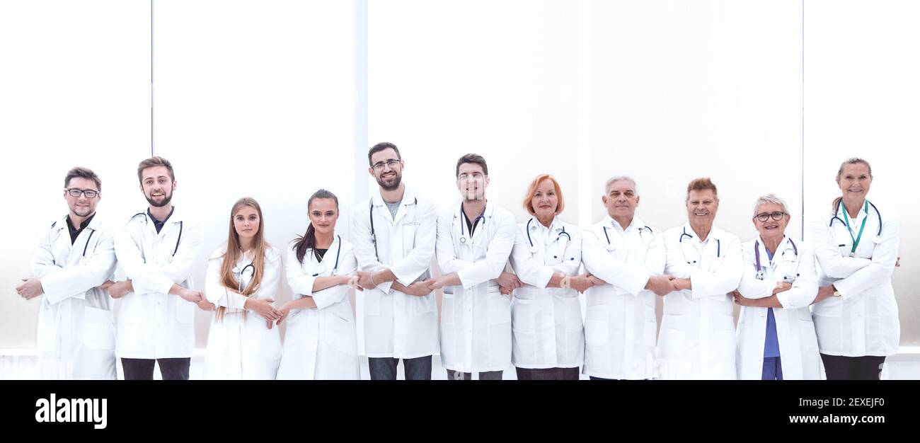 in full growth. doctors of the medical center standing together Stock ...