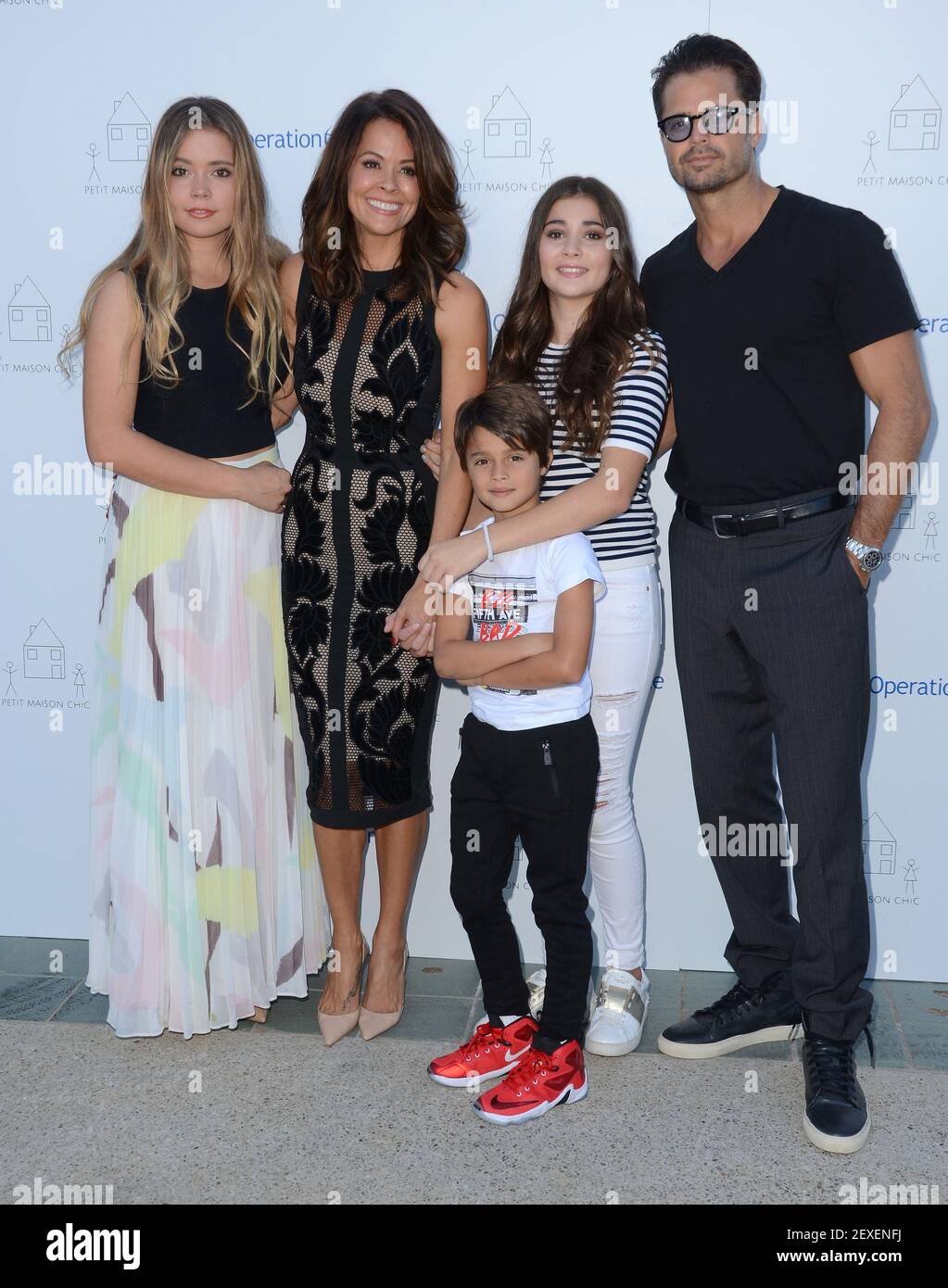 21 November - Beverly Hills, Ca - Neriah Fisher, Brooke Burke-Charvet,  Shaya Charvet, Sierra Fisher, Brooke Burke, David Charvet. Arrivals for the  Petit Maison Chic And Operation Smile Kids Charity Fashion Show