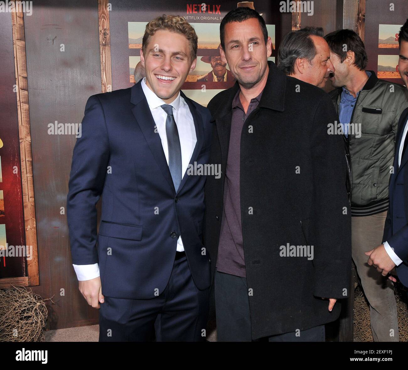 (L-R) Jared Sandler and Adam Sandler at Netflix’s “The Ridiculous 6