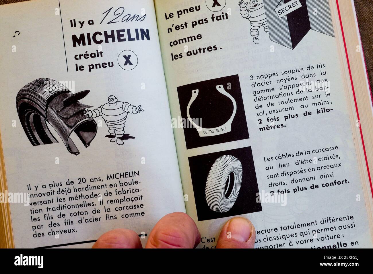 Vintage Michelin red Guide, France Stock Photo Alamy