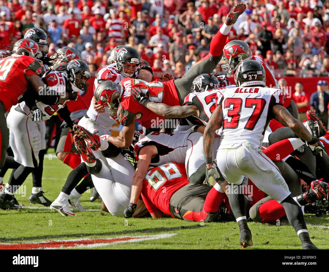 An Oakland Raider fan exhales after Tampa Bay Buccaneers Doug