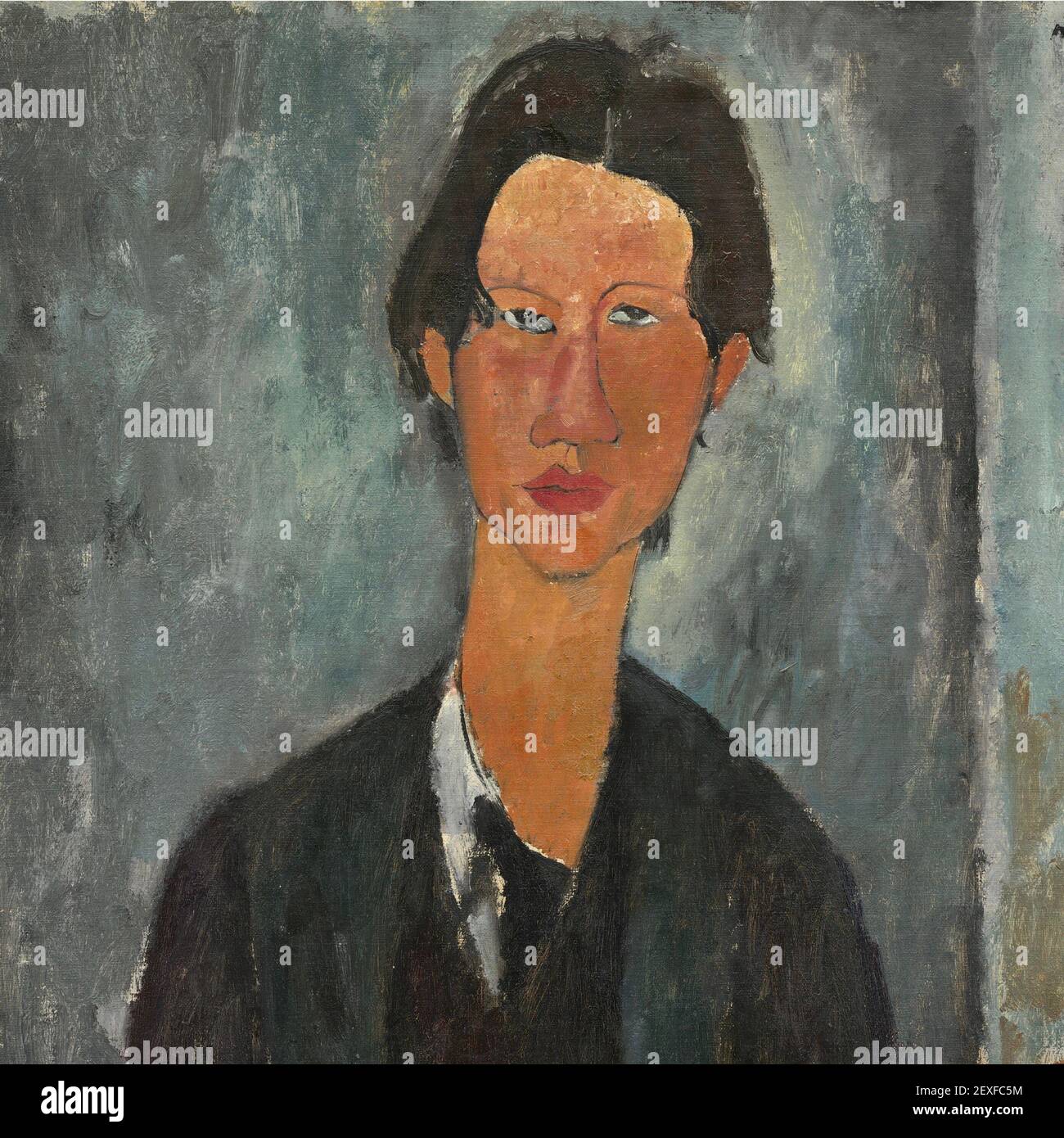 Modigliani portrait painting of Chaim Soutine Stock Photo