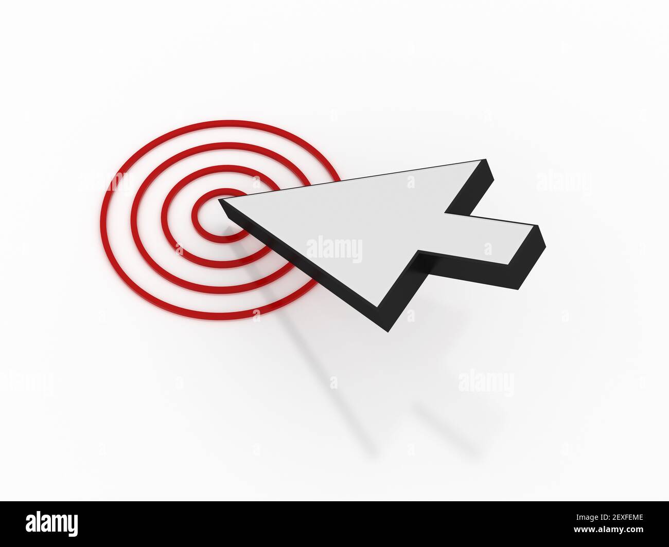 Mouse arrow with target Stock Photo Alamy