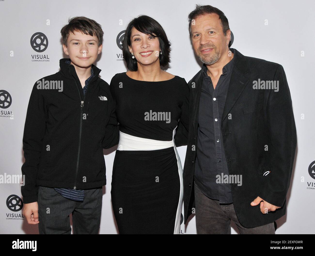 Diana Lee Inosanto (middle), with Son & Husband Ron Balicki at CELEBRATING  BRUCE LEE: An Intimate Evening with Shannon Lee & Diana Lee Inosanto held  at the Japanese American National Museum in