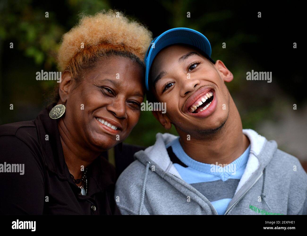 Saundra Adams, left, and Chancellor Lee Adams on November 4, 2015, in