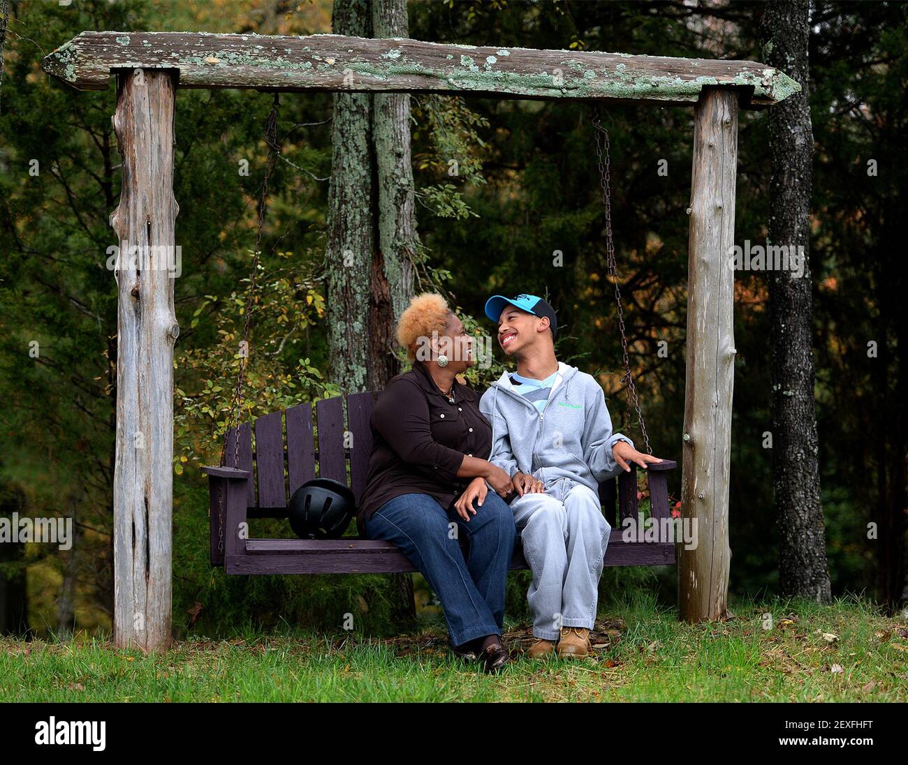 Saundra Adams, left, and Chancellor Lee Adams on November 4, 2015 at ...