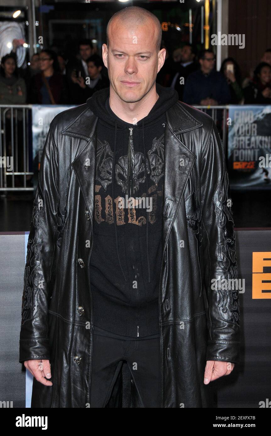 Jeb Corliss arrives at the “Point Break” Los Angeles Premiere held at