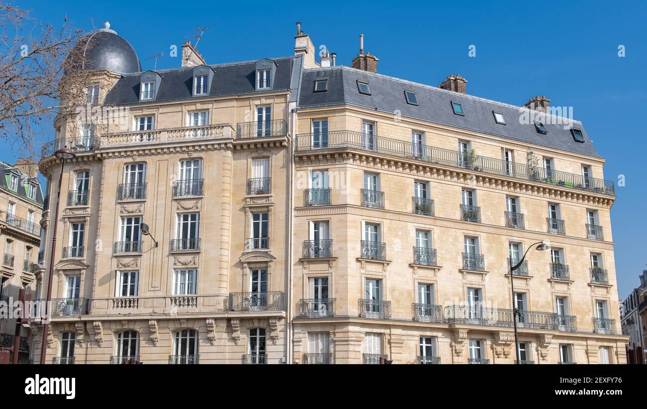Paris, luxury buildings in the center Stock Photo Alamy