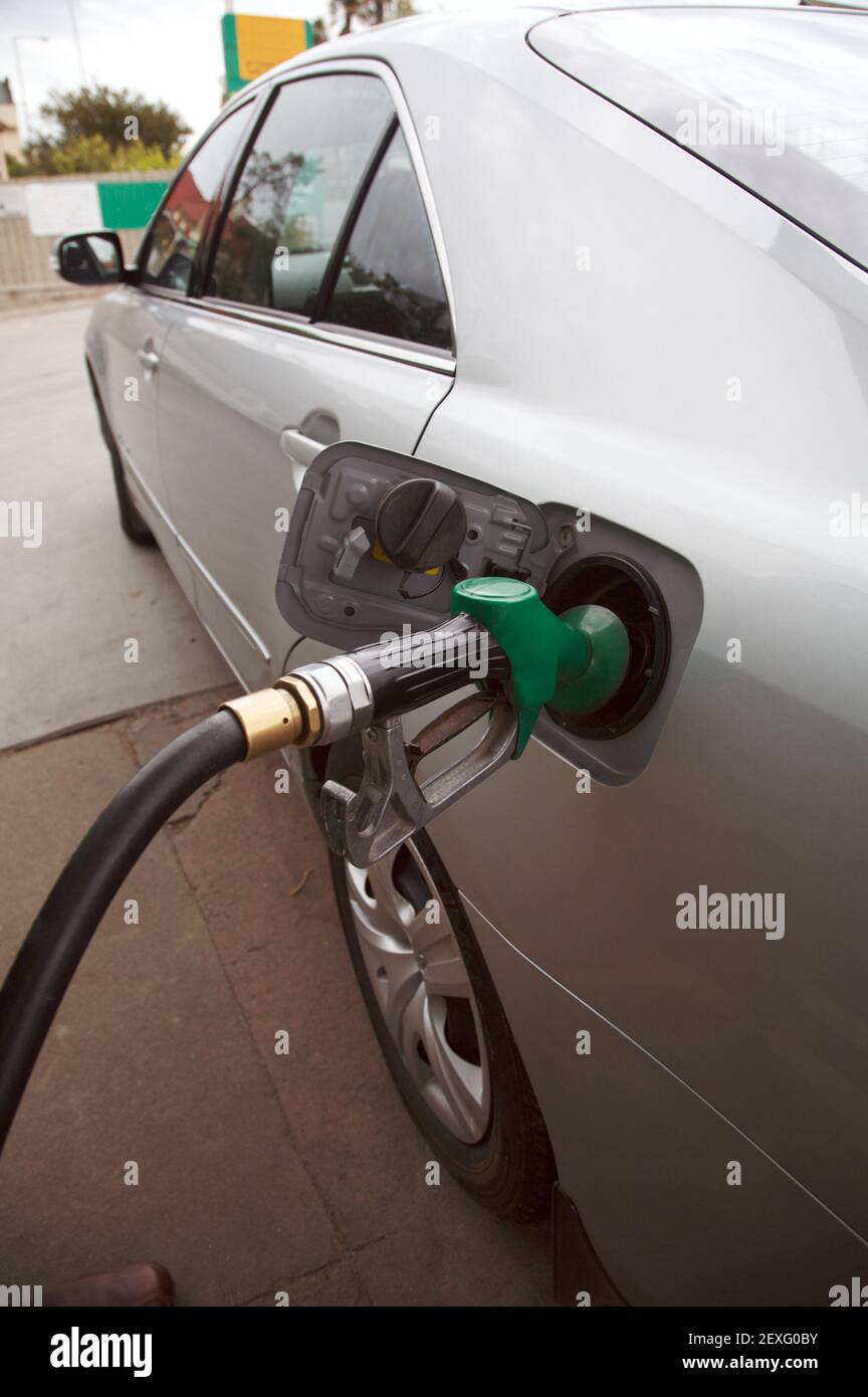 Gas Filling Station Stock Photo