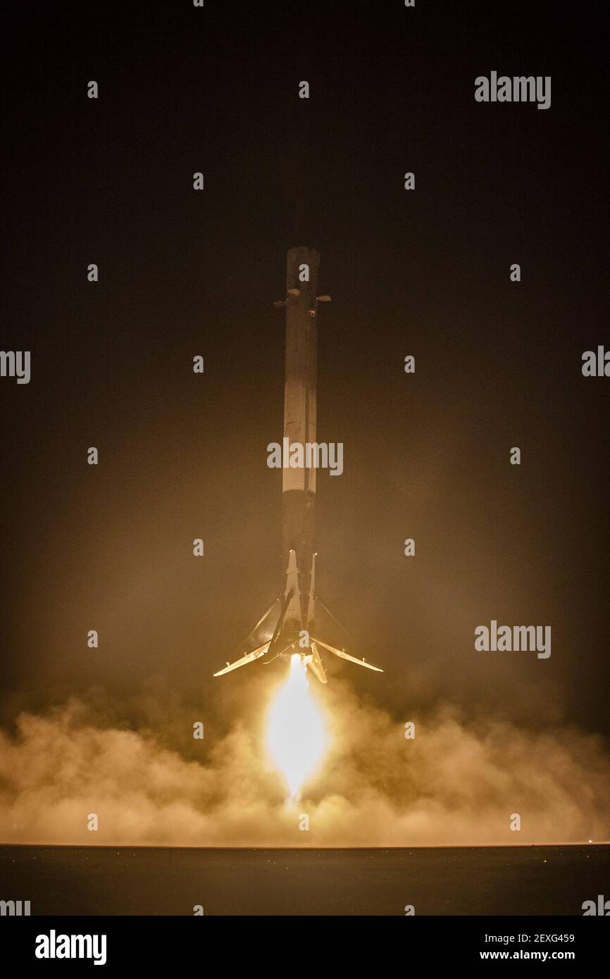 SpaceX Falcon 9's successful launch and landing. (Photo by SpaceX