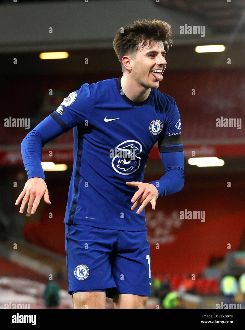Chelsea's Mason Mount celebrates scoring their side's first