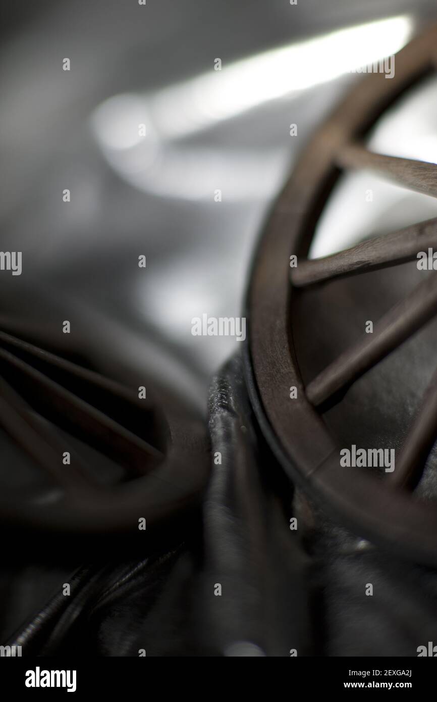 Cropped view of a wheel Stock Photo