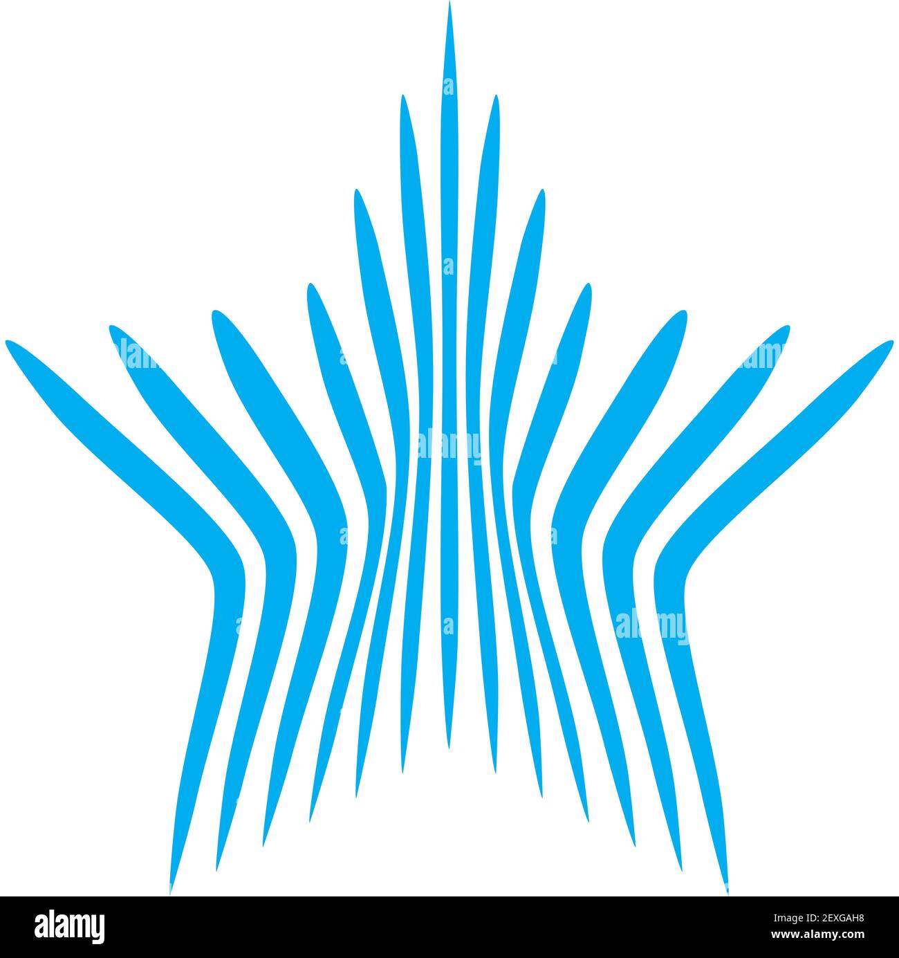 Blue star Stock Photo