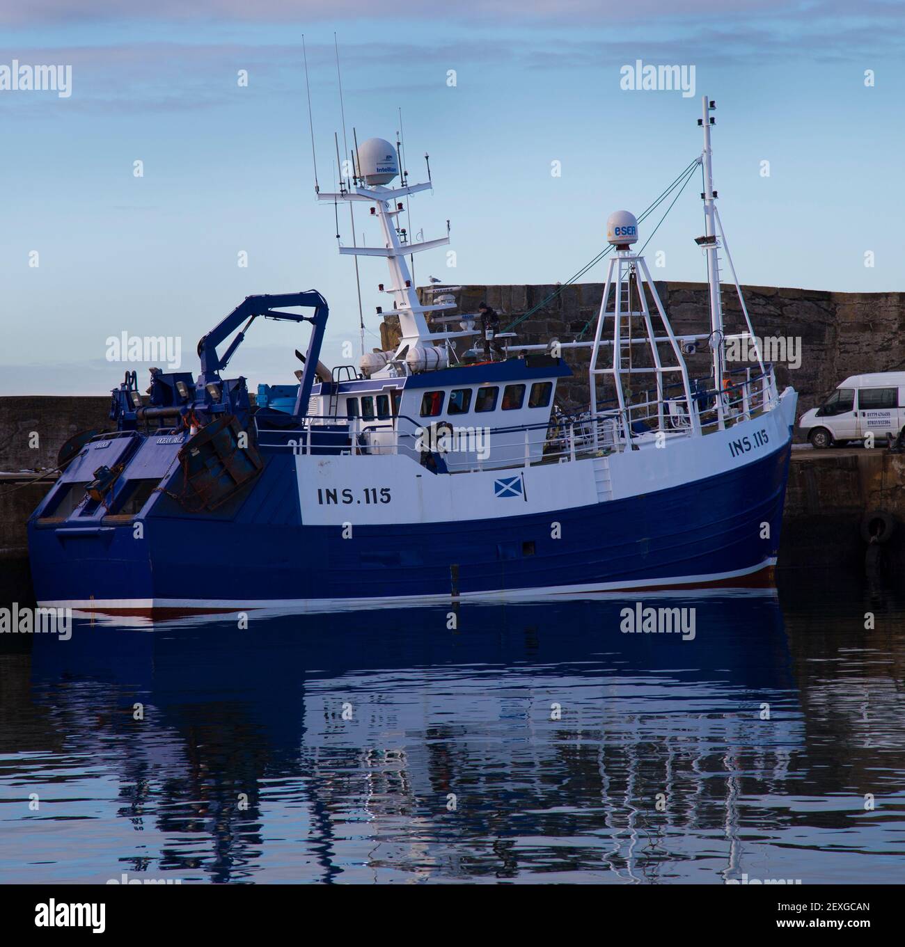 Fishing nets boats macduff hi-res stock photography and images - Alamy